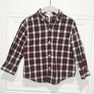 Janie and Jack Red Plaid Shirt